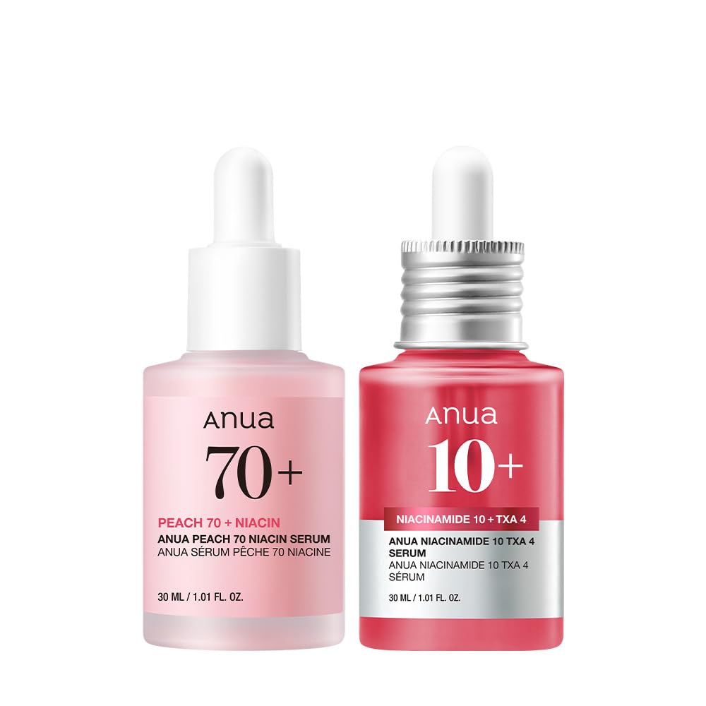 Set Anua Serum Niacinamida Peach 70 + Niacin Niacinamide 10 + TXA 4